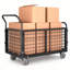 Camion plateforme pliable 5-en-1 robuste avec cage, chariot utilitaire d'une capacité de 1 800 lb et chariot avec roues pivotantes à 360 °, chariot à main pliable pour le déplacement, le rangement et la lessive-126450724