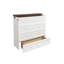 Grand lit escamotable avec rangement Murphy, station de charge, port USB, cadre en pin massif pour bureau à domicile ou chambre d'amis-397628346