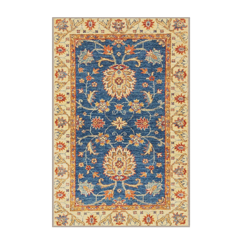 Tapis multicolore à motif abstrait Abdas, Rectangle 5 pi x 7 pi