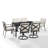 Halles 6 - Person Patio Dining Set with Rectangular Table , Cushions Included-2103945125