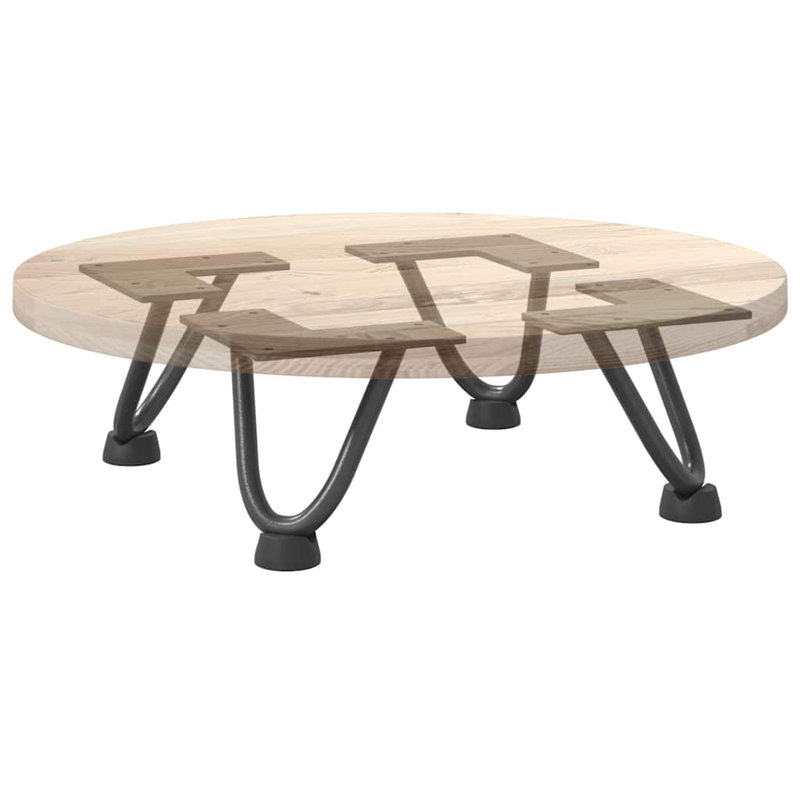 Ayauna Table Leg, 10cm H x 12cm W x 12cm D, Anthracite