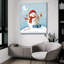  «Faire un ami bonhomme de neige» par Elle Media Group SA, art mural en verre acrylique, 36 po x 36 po-1729640062