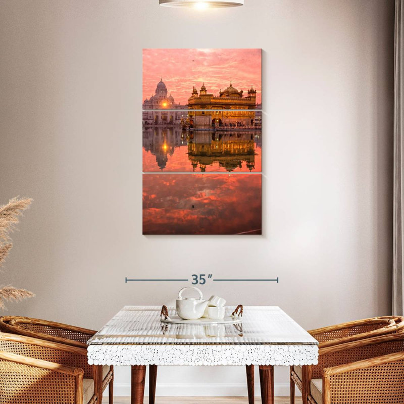 Masam Harmandir Sahib Reflection, 45" H x 28" W