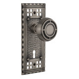 Craftsman Plate with Decorative Keyhole and Mission Door Knob