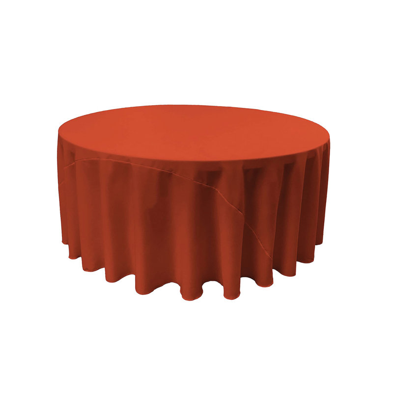 Nappe unie de couleur unie - Basics by Wayfair ™, Rond de 108 po, rouille
