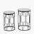 Mel Glass Top Frame Nesting Tables