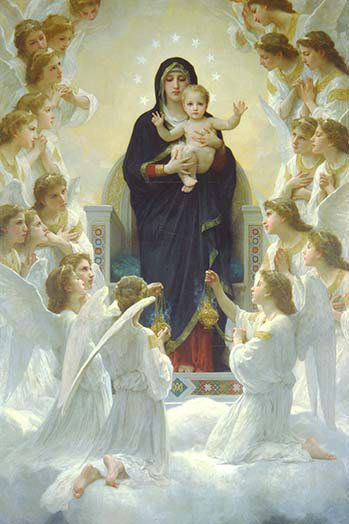 Reine des anges-imprimé, H 36 po x l 24 po x P 1,5 po