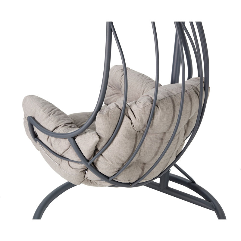 Alexios Garden Egg Chair with Stand, Grey