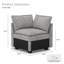 Fauteuil d'angle sans accoudoirs en Lille Chenille-108055250