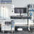 VIVO Black 55" Clamp-on Under Desk Cable Net, Mesh Cable Management-129231699