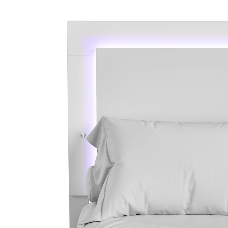 Ensemble de chambre à coucher 3 pièces Duckworth, Blanc, Très grand