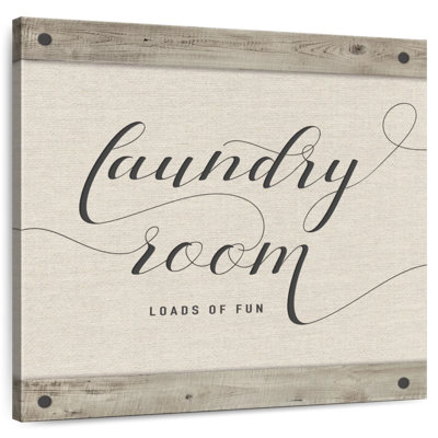 Tergel Laundry Room Typography