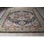 Blue Hand-Knotted Wool Elaborate Floral Medallion Geometric Modern Contemporary Carpet Rug-1622458701