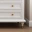 Armoire d'appoint en bois manufacturé blanc massif-1232165061