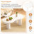 2 Coffee Table Nesting , Cream Cloud-style With Side Table, White, Stable & Practical, Easy Assembly Process Cloud Round Build, Simple Setup For Home