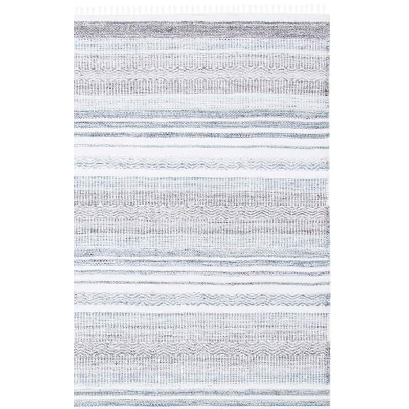 Kilim Hand Woven Performance Striped Rug, Rectangle 3' x 5'