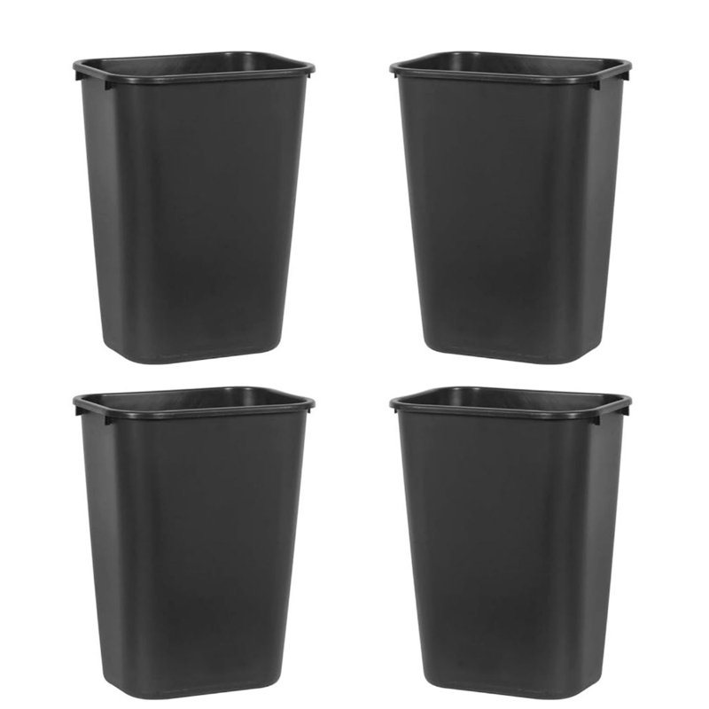 Ameriwood Color Plastic Open Waste Basket - 10.25 Gallons