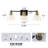 3-light Vanity Light With Hammered Glass Shades-184287392