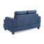 Causeuse chic transitionnelle en bleu marine-2113677976