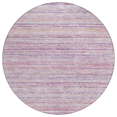 Zephyna Pink Washable Indoor-Outdoor Rug - 