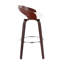 Tabouret de bar 35,25 pouces en similicuir 2 pièces blanc avec pivot