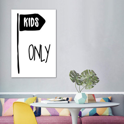Kids Only - impression d'art textuel