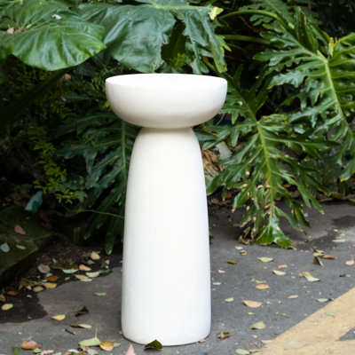 Support en oxyde de magnésium de 28 pouces pour présentoirs de roses d'intérieur ou d'extérieur, blanc, l 13 x P 13 x 28 h, aucune installation requise Assemblage requis