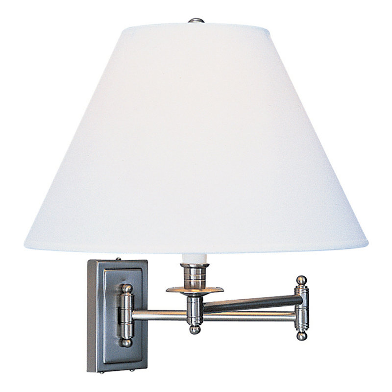 Lampe à bras cinétique Kinetic, Blanc Ascot, Chrome brossé