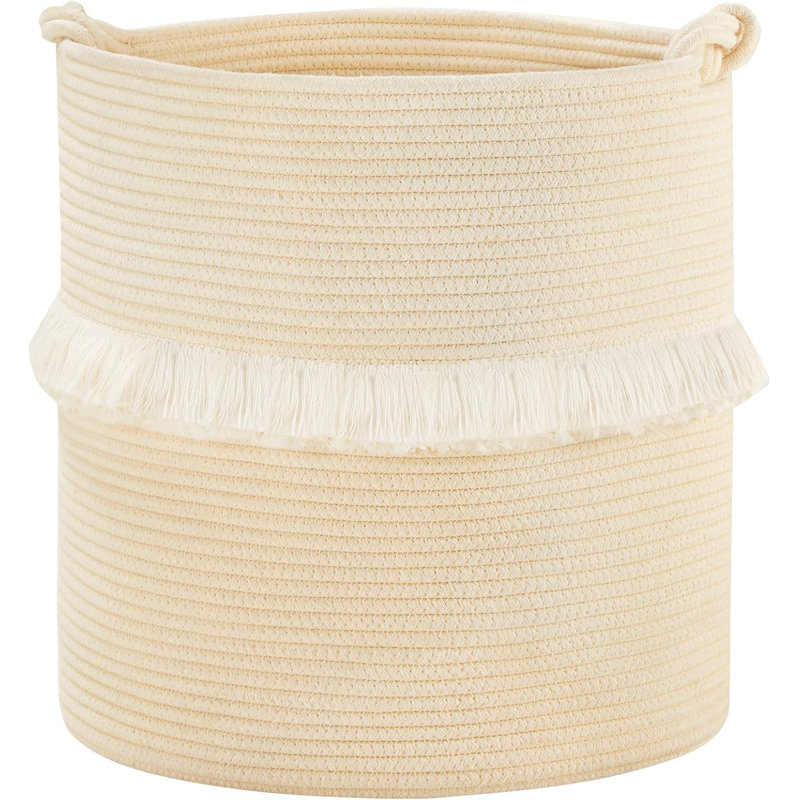 Large Woven Rope Storage Basket 15.7"x16.9"