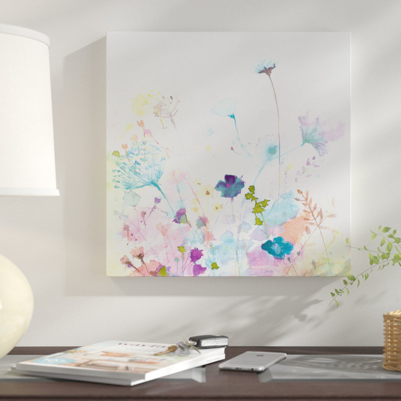 « spring floral », reproduction de peinture à l’aquarelle sur toile tendue