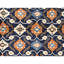 High-Quality Hand-Knotted Navy And Rust Area Rug
