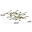 Décoration murale vol d'oiseau en métal blanc 48 po x 3 po x 23 po-1532235530