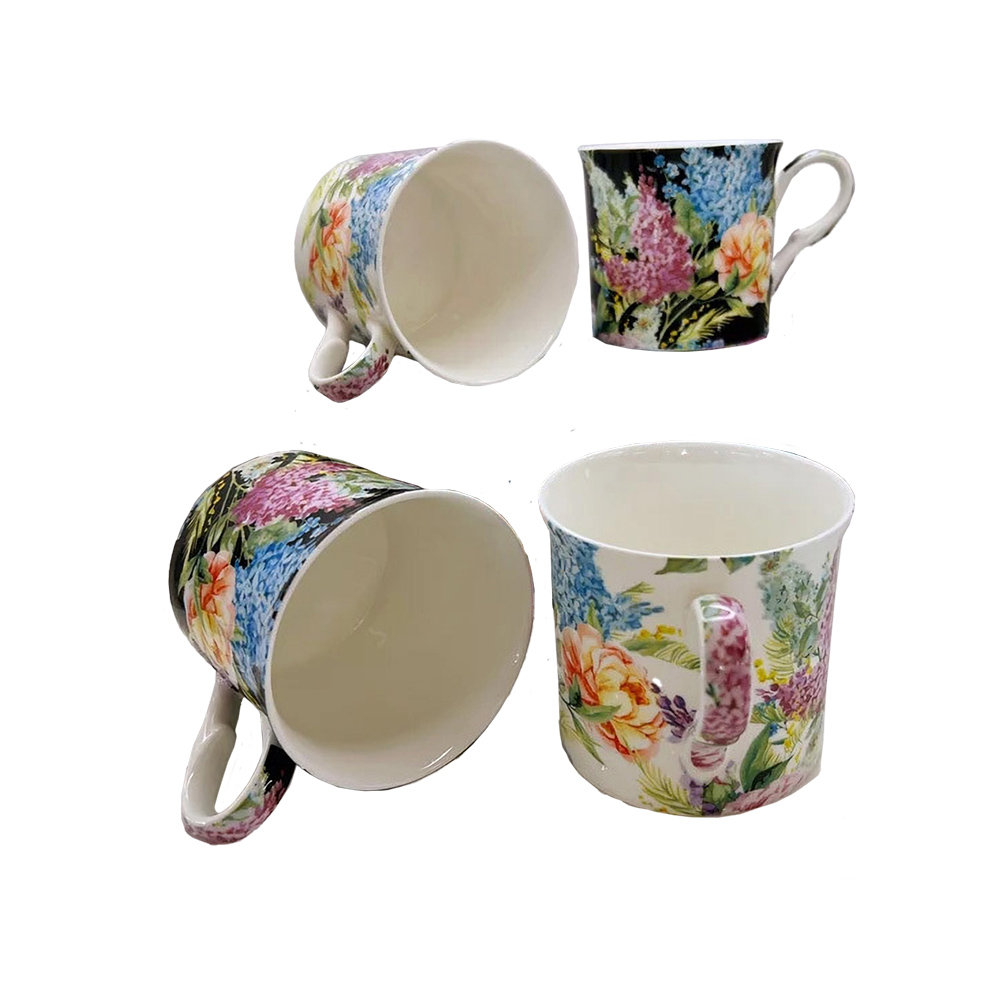 AMBROSIA Premium Fine Bone China Set Of 4 Large Cups