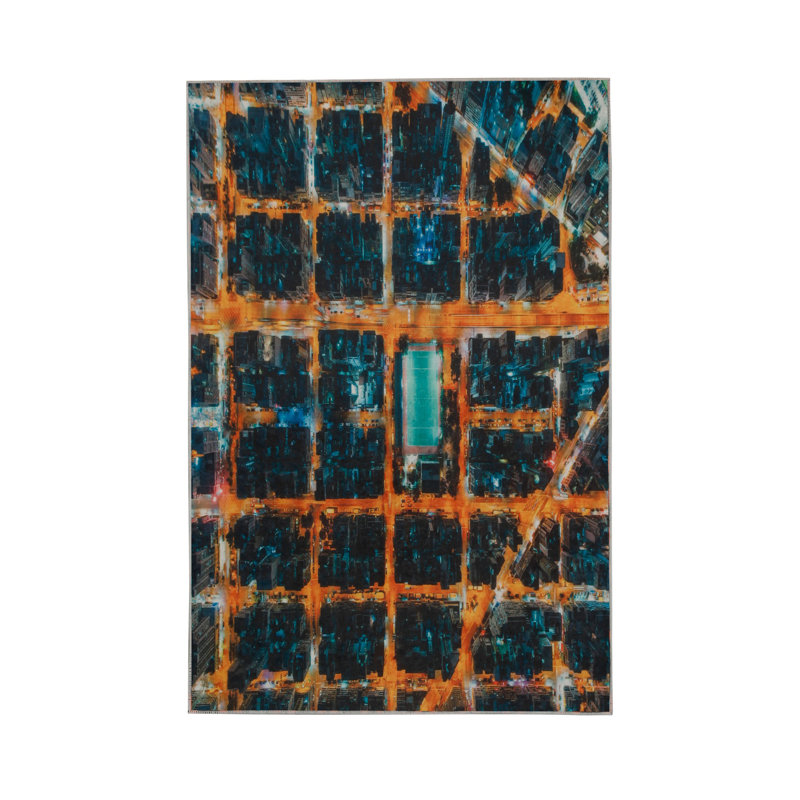 Premium Hall Carpet, 3D Digital Printed, 39.4 x 59.1 Inches | 100% Polyester, Antibacterial, Non-Slip Underside | Pile Height: 0.04 Inches, Machine Washable, Ideal for Living Room & Entryway Decor