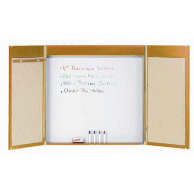 AARCO No Porcelain Metal Combination Board