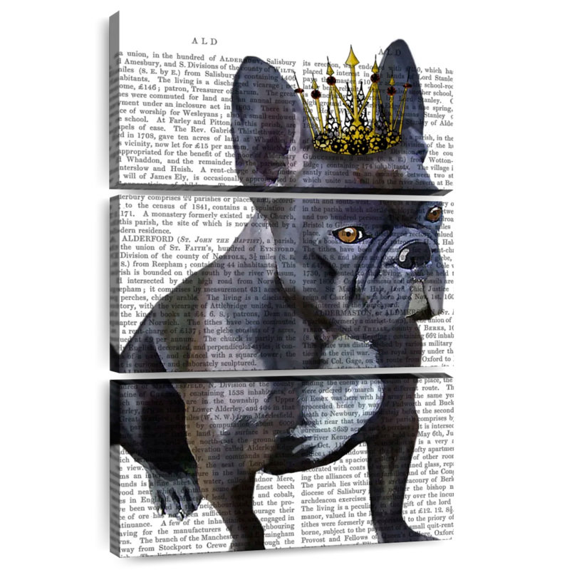 Brampt French Bulldog King, 74" H x 48" W