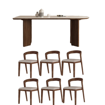 Table Minimalist Rock, blanc polaire mat