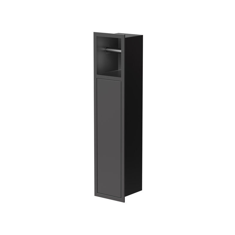 Wall Mounted Toilet Paper Holder, Black