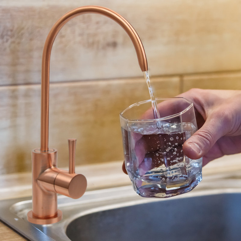 Copper High-Arch Kitchen Water Filter Faucet