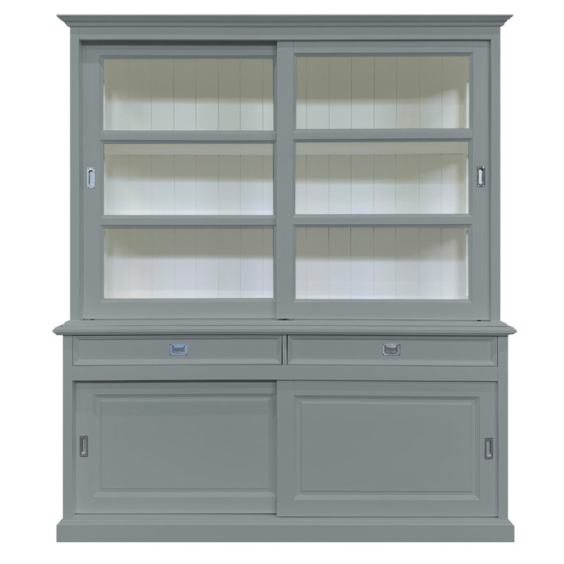 Tatum 188 cm W Display Cabinet, Traffic Grey