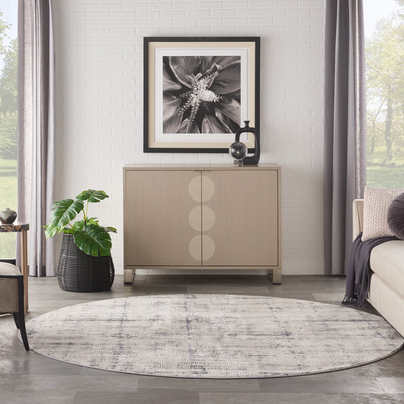 Maliana Abstract Indoor Rug, Round 7'10"