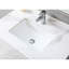 Plateau de meuble-lavabo de 37 po en pierre frittée dorée, avec lavabo rectangulaire en céramique et trou de robinet - flair en pierre facile à installer