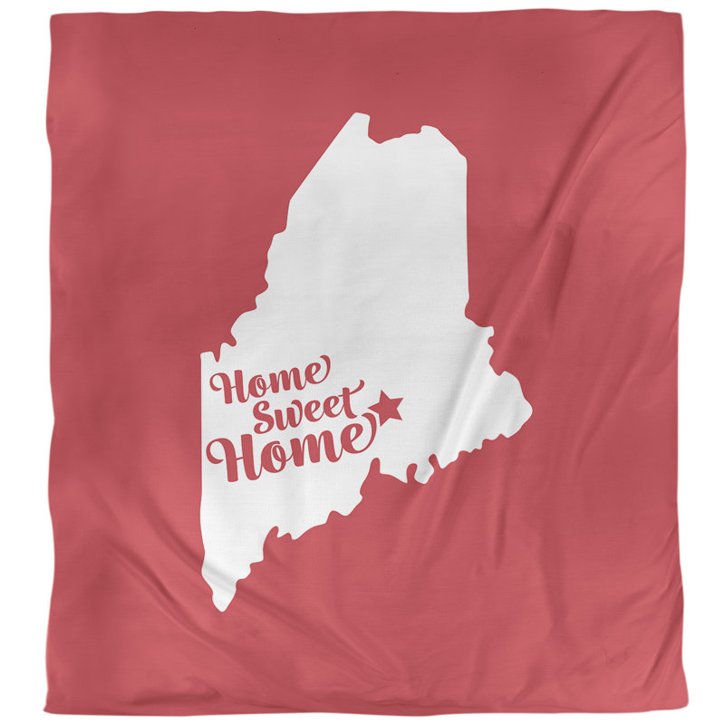 Housse de couette simple doux bangor home, Microfibre, Housse de couette pour grand lit, Rouge