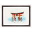 Itsukushima Shrine in Hiroshima Japan in Abstract - Framed Print-55770429-55770425