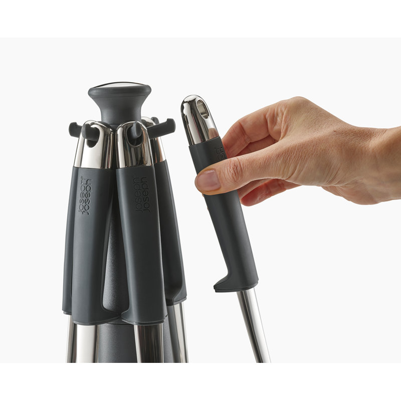 Joseph Joseph Elevate 6-Piece Stainless Steel Utensil Set with Carousel