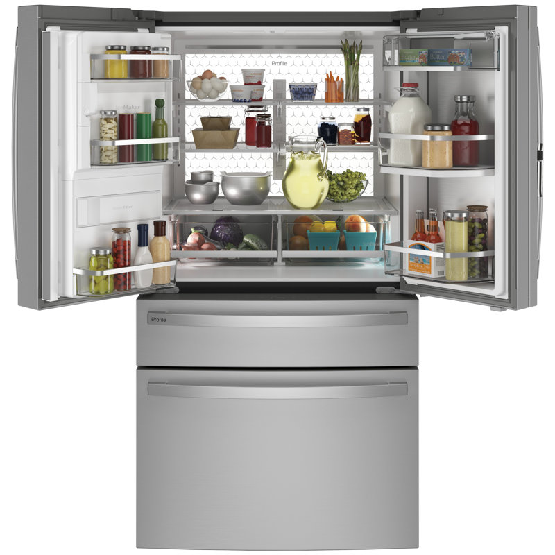 GE Profile Smart Appliances 35.625" French Door 27.6 cu. ft. Refrigerator