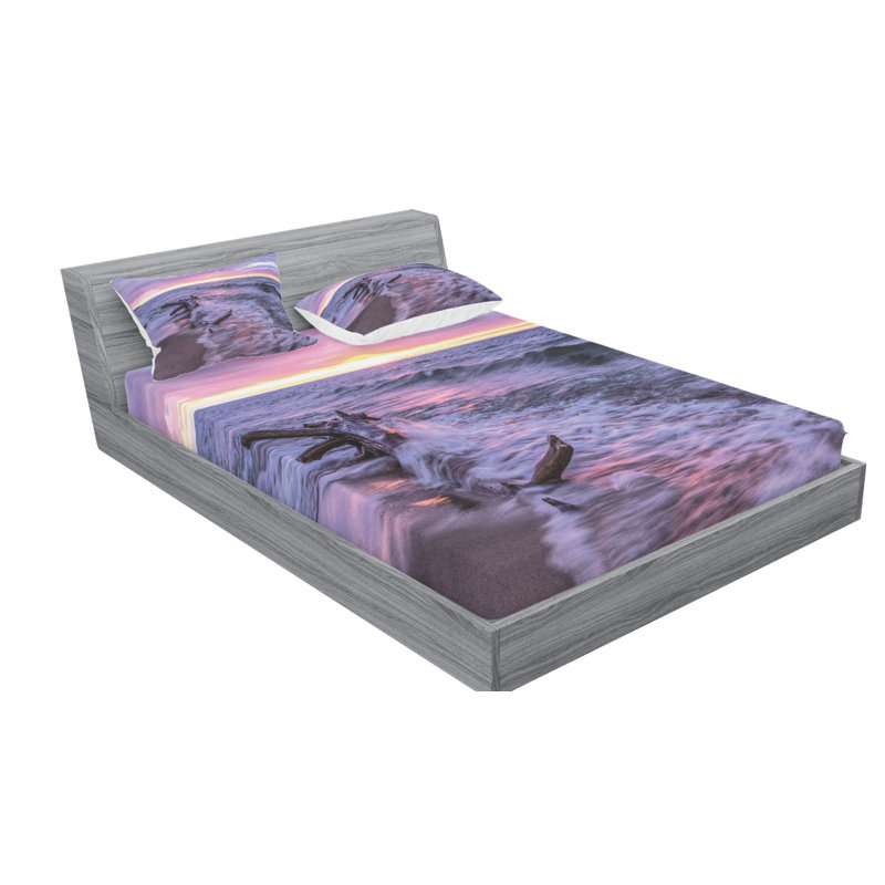 Microfiber Sheet Set, Queen Sheet Set with 2 Pillowcases