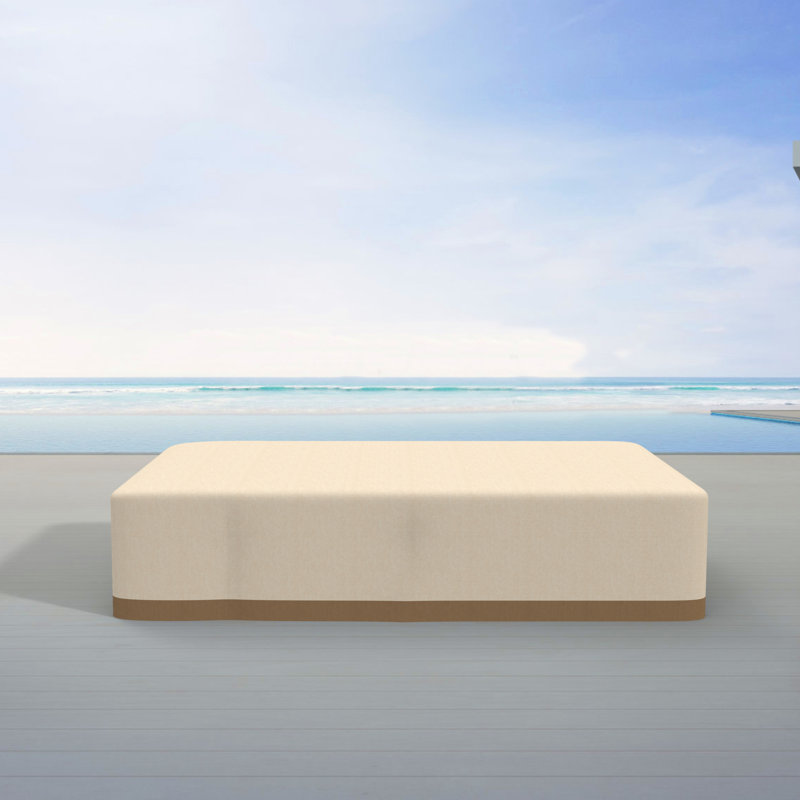 Perry Outdoor Cover, 29.1" H x 126" W x 64.2" D, Beige