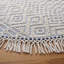 Vintage Look Wool and Cotton Hand Woven Area Rug-97276405