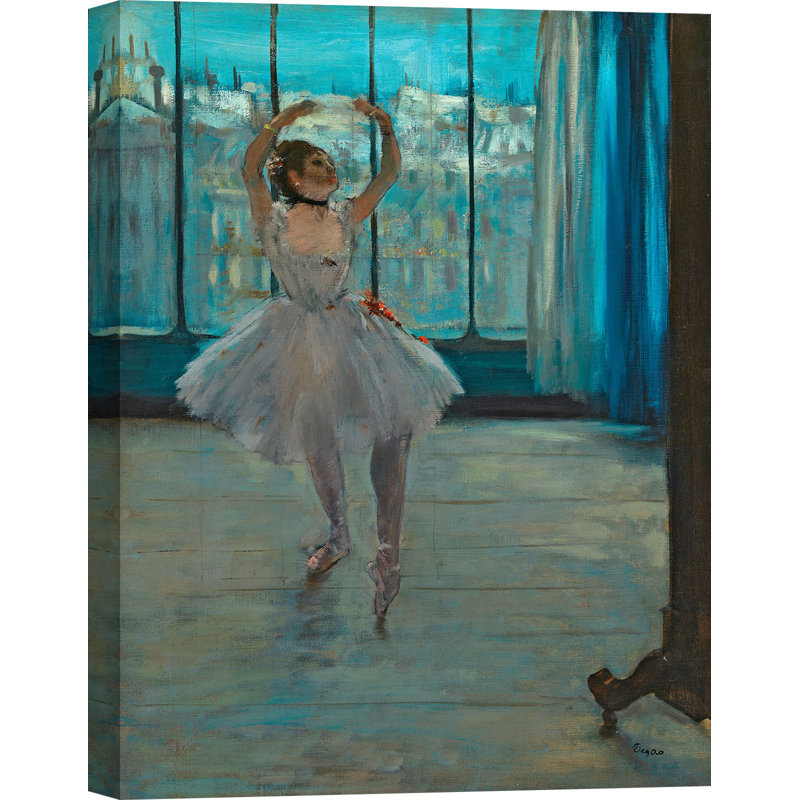 Dancer Posing by Edgar Degas - Wrapped Canvas Print, 120cm H x 90cm W x 4cm D